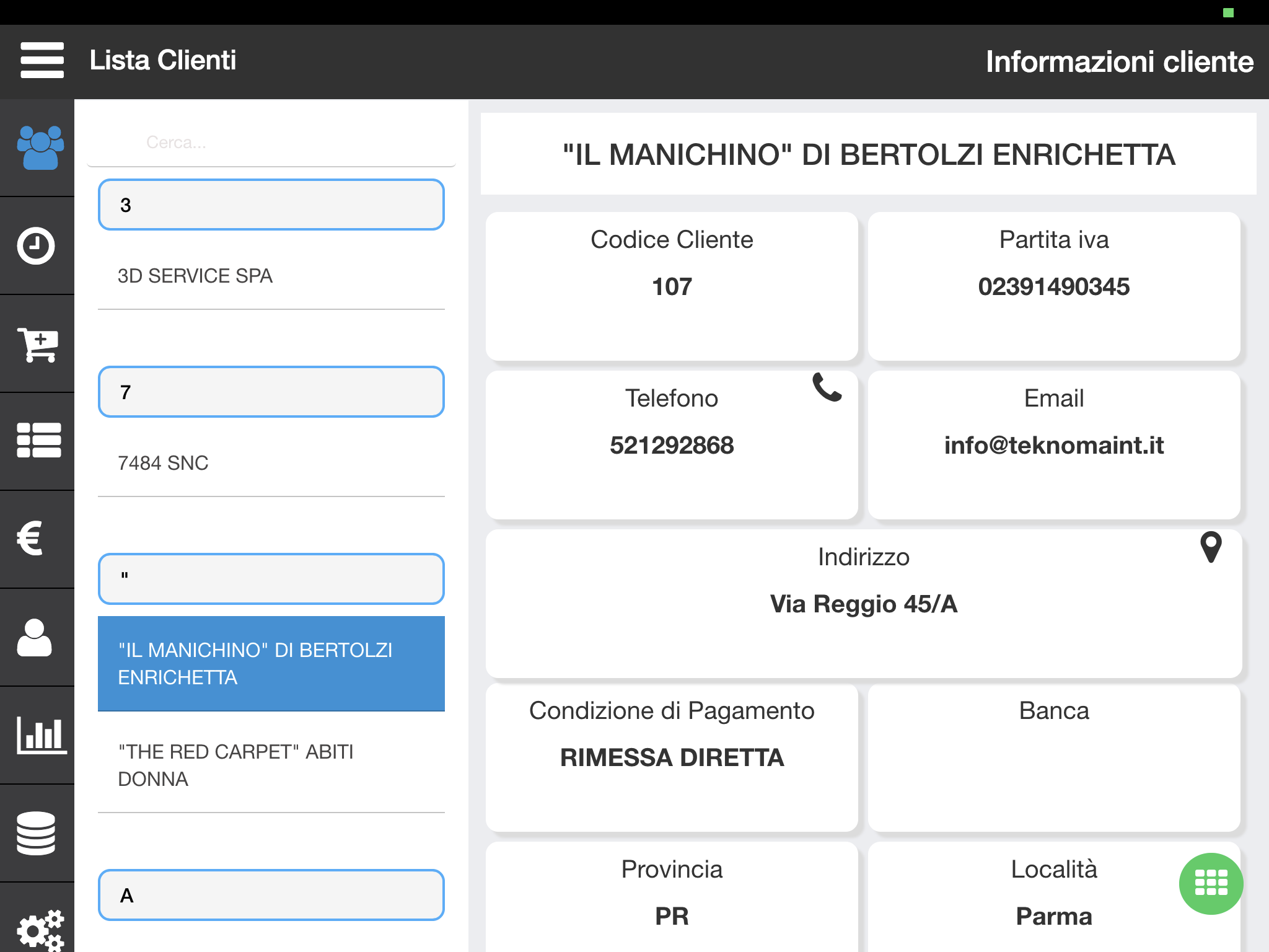 Teseo Sales Raccolta Ordini