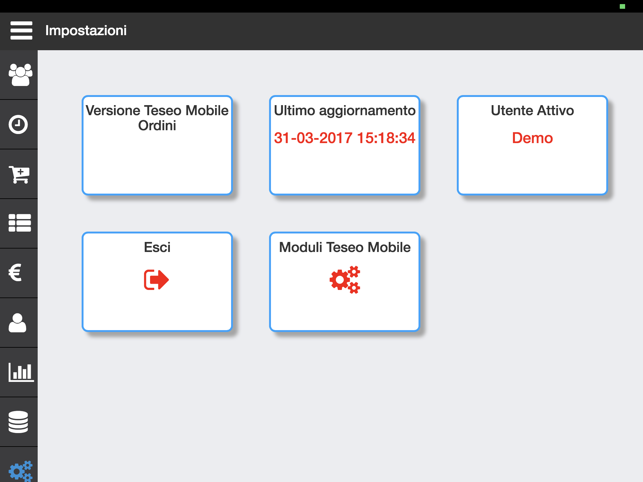 Teseo Sales Raccolta Ordini